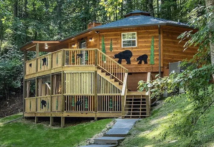 10006 gatlinburg hot tub view